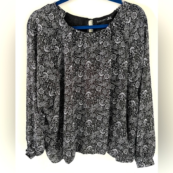 Black Tape Tops - Black Tape Paisley Blouse 1X